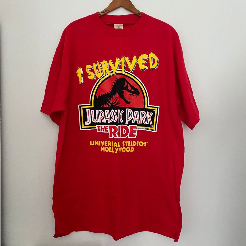 Vintage 1996 Jurassic Park The Ride Universal Studios Size XL
